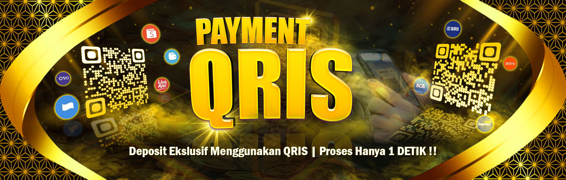 DEPOSIT LEBIH MUDAH DENGAN QRIS	