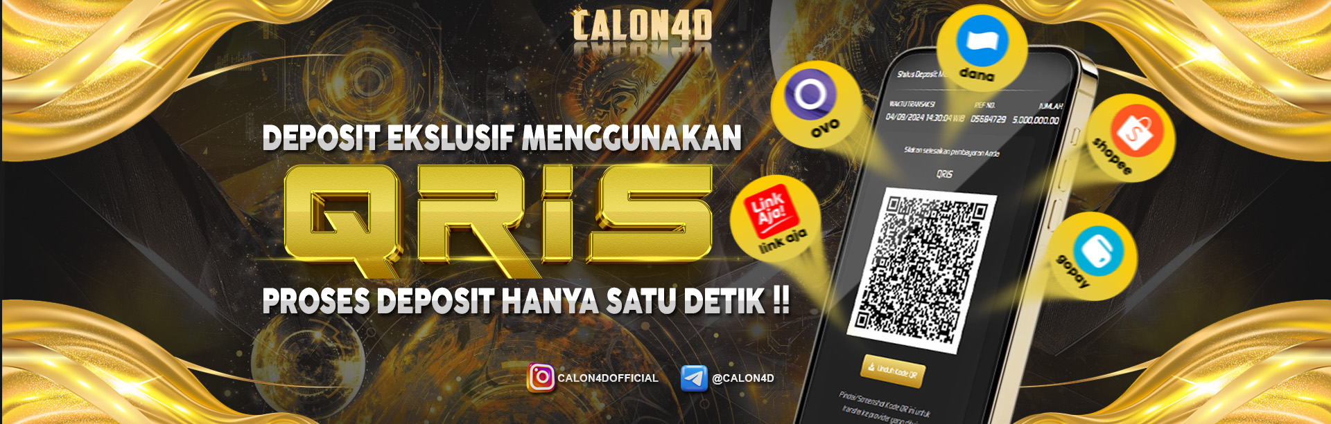 DEPOSIT LEBIH MUDAH DENGAN QRIS