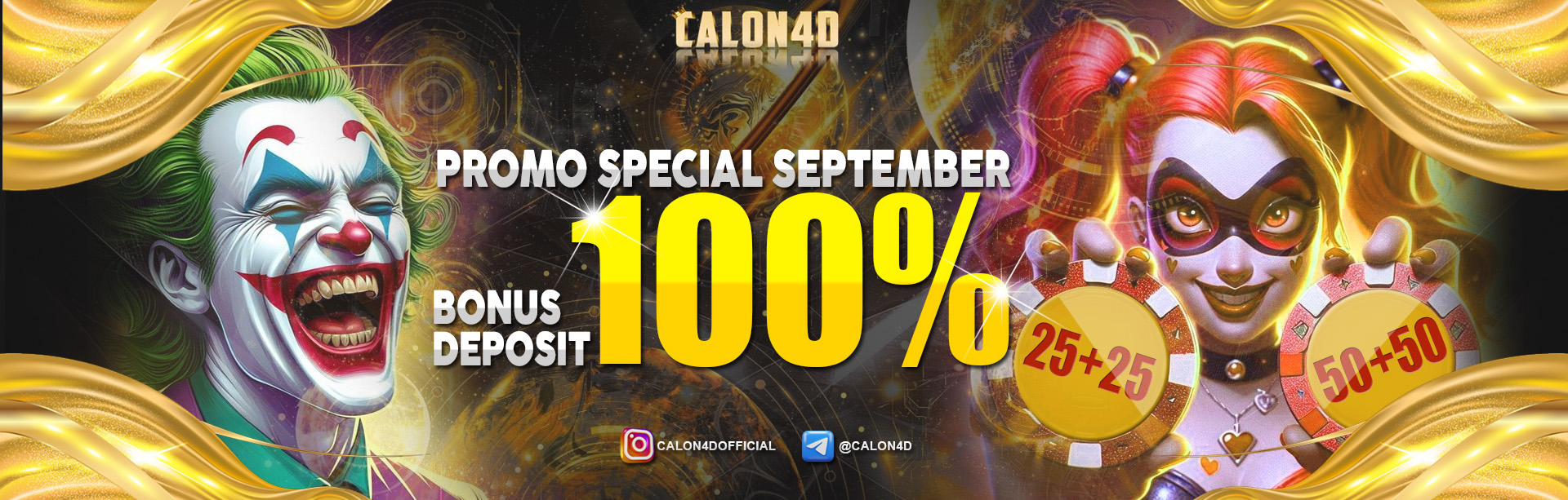 PROMO SPECIAL SEPTEMBER  BONUS 100%