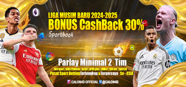 BONUS CASHBACK SPORTBOOK 30% 