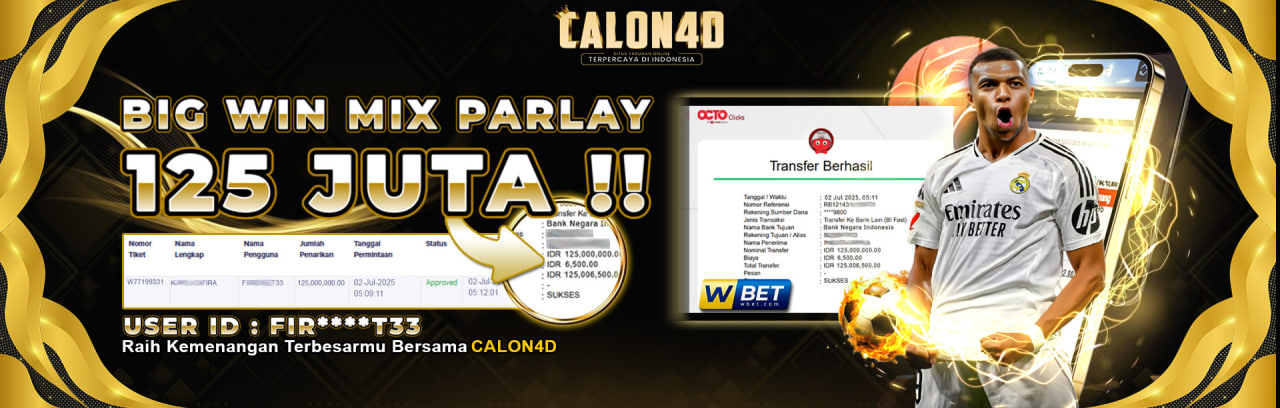 BUKTI KEMENANGAN SPORTBOOK DI CALON4D	