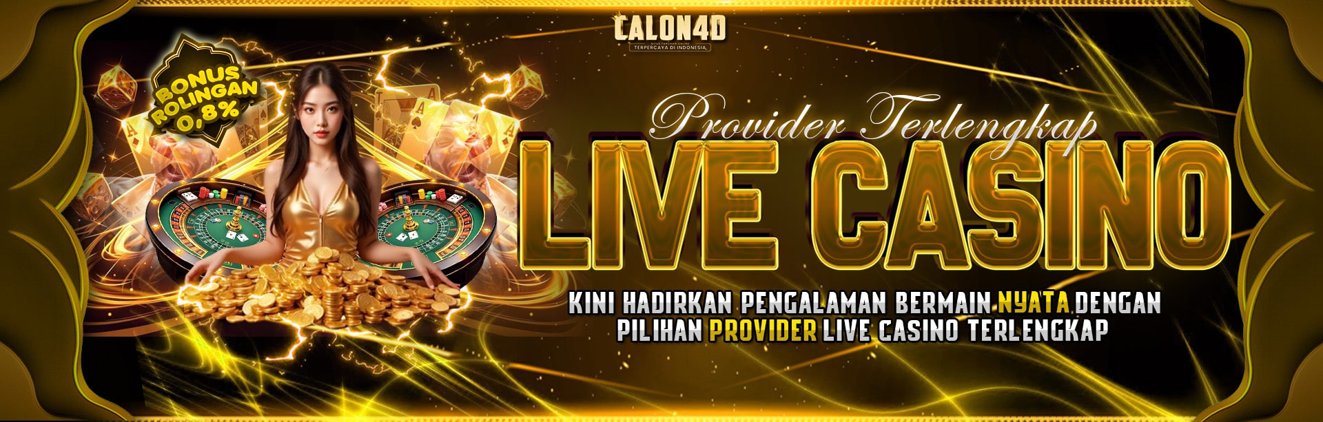 PROVIDER  LIVE CASINO TERLENGKAP