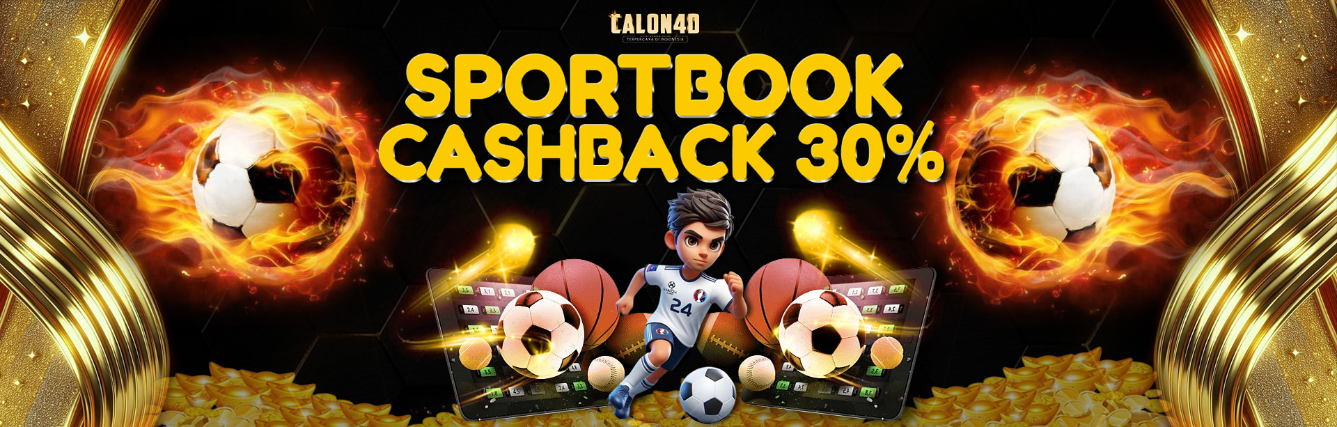 BONUS CASHBACK 30% SPORTBOOKS 