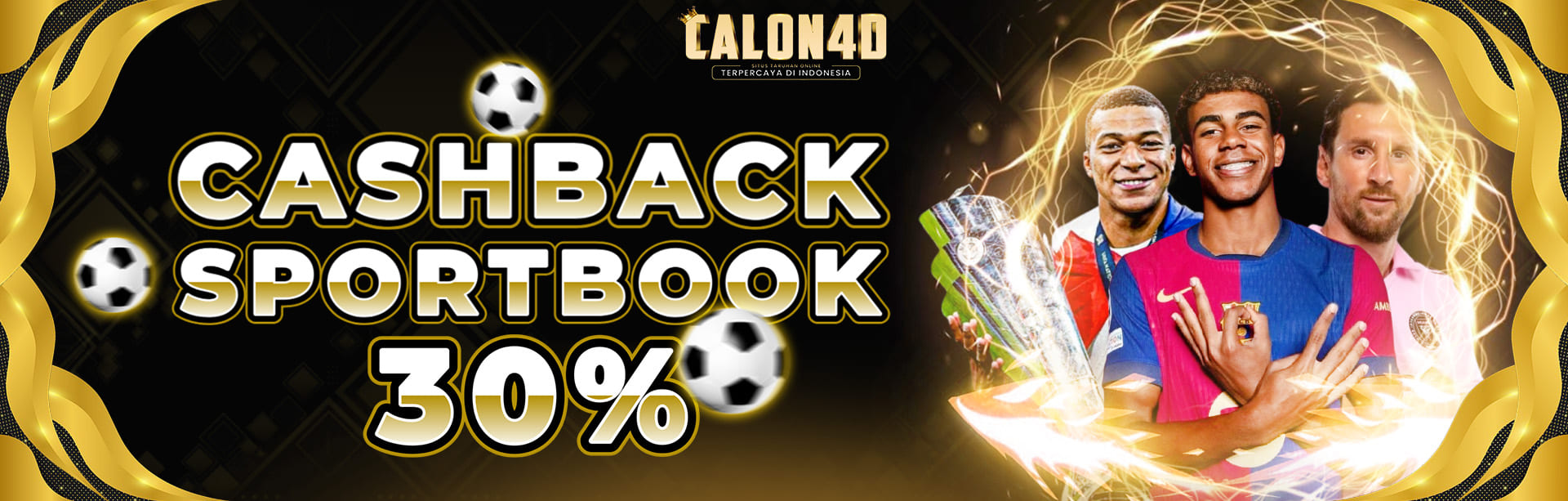 BONUS CASHBACK 30% SPORTBOOKS 