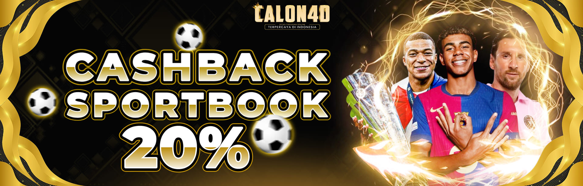 BONUS CASHBACK 20% SPORTBOOKS 