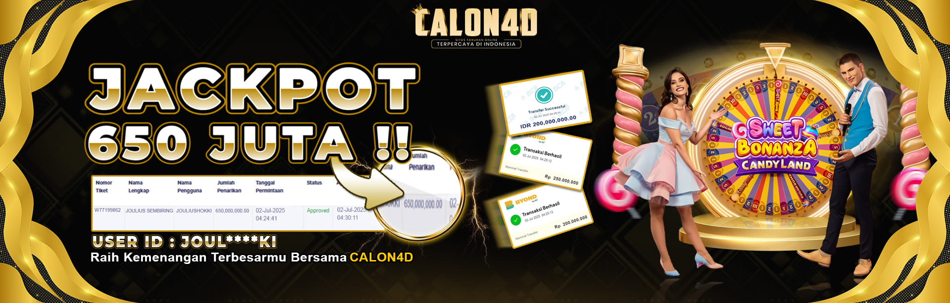 BUKTI JACKPOT SWEETBONANZA CANDYLAND