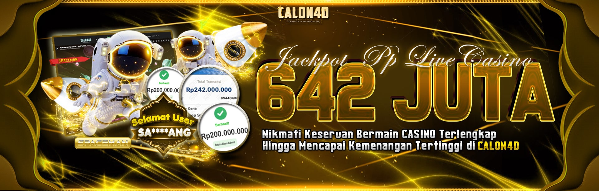 BUKTI JACKPOT SPACEMAN