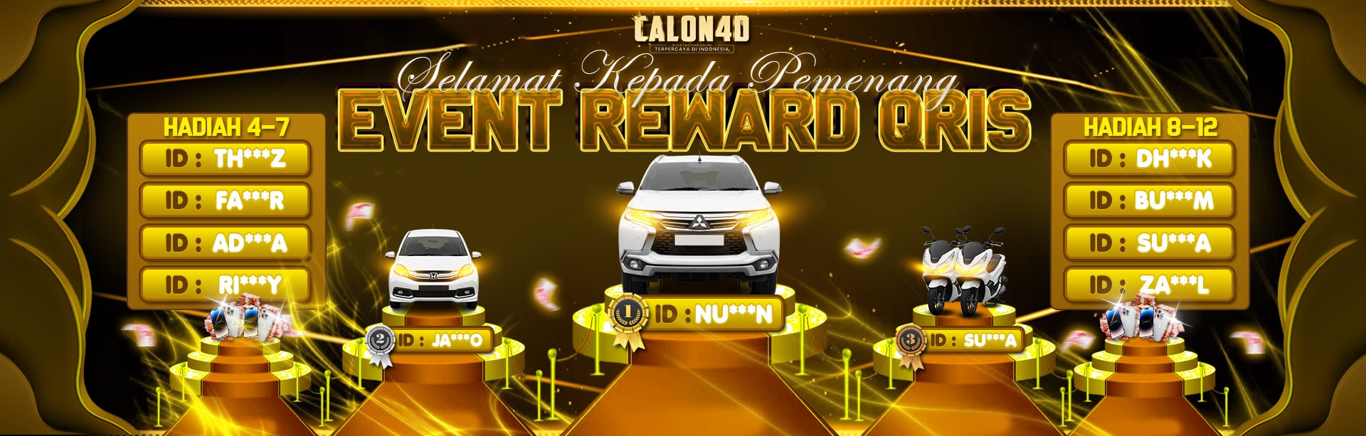 SELAMAT KEPADA PEMENANG EVENT REWARD QRIS