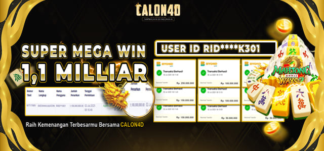 BUKTI KEMENANGAN BESAR PG SOFT DI CALON4D	