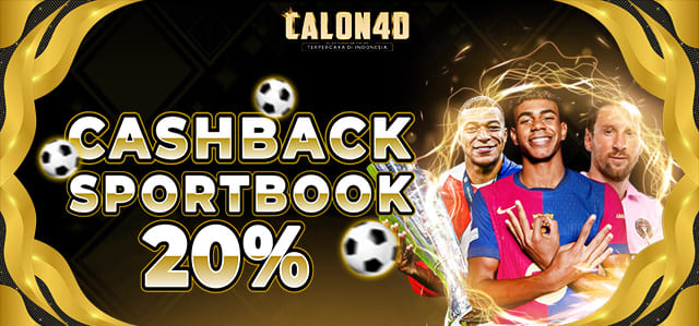 BONUS CASHBACK 20% SPORTBOOKS 