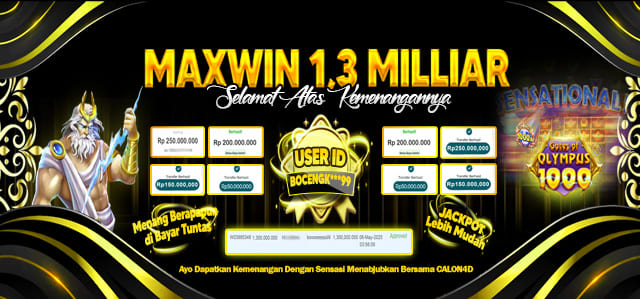 BUKTI KEMENANGAN BESAR DI CALON4D