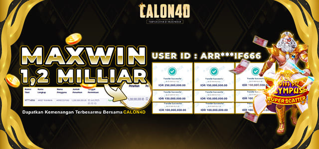 BUKTI KEMENANGAN BESAR DI CALON4D