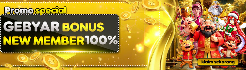 GEBYAR BONUS NEW MEMBER 100% GAME SLOTS CALON4D (BONUS KLAIM DI DEPAN)